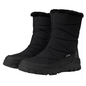 Kamik Womens Snowdon Zip Winter Boots US 10 EU 41 Black Waterproof GUC
